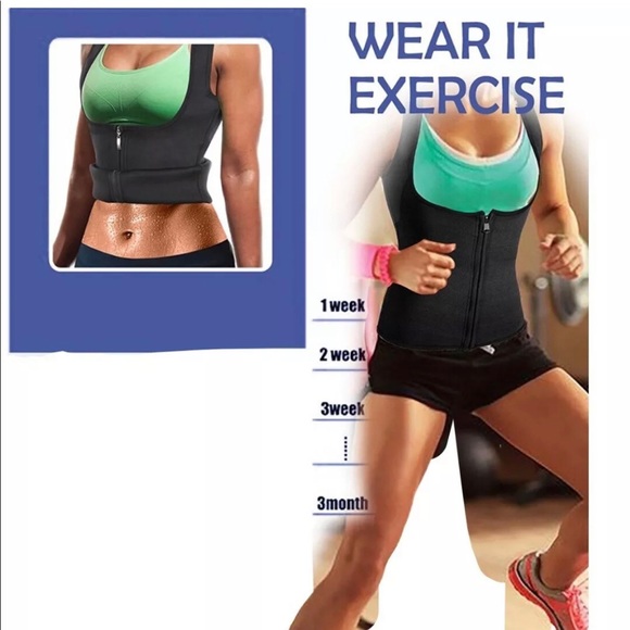 Weight Loss Slimming Waist Trainer Sweat Suit, Pullover Design - Picture 6 of 9